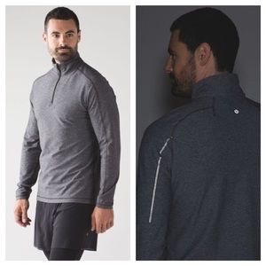 Lululemon Surge Warm 1/2 Zip *Silver (Large)